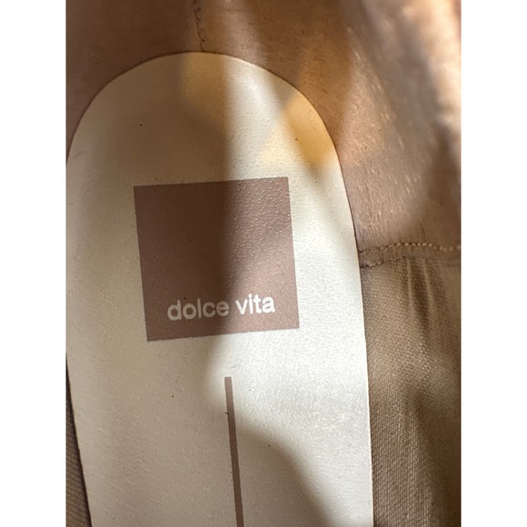 Dolce Vita Womens Tan Suede Chunky Lug Sole Penny Loafers Platform Shoes Size 8 - Picture 5 of 7